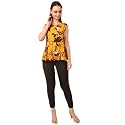 Women39s Sleeveless Peplum Top with Waist Tie