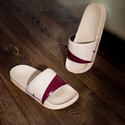 ARVAN Men Slides (Maroon, White, 10)