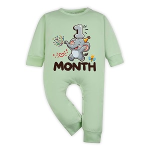 ARVESA 1 Month Baby Milestone Jumpsuit for