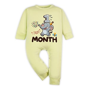 ARVESA 1 Month Baby Milestone Jumpsuit for