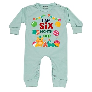 arvesa baby milestone birthday full jumpsuit