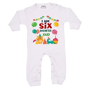 arvesa baby milestone birthday full jumpsuit