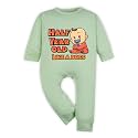 ARVESA Half Birthday Baby Milestone Jumpsuit for Baby Boy and Baby Girl Cotton 0–12 Months Design No 1358 - Half Birthday