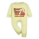 ARVESA Half Birthday Baby Milestone Jumpsuit for Baby Boy and Baby Girl Cotton 0–12 Months Design No 1358 - Half Birthday