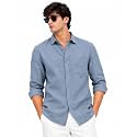 Arvest Men39s Solid Linen Casual Shirt 
