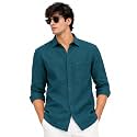 Arvest Men39s Solid Linen Casual Shirt 