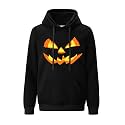 Arvilhill Men's Halloween Pumpkin Hoodies Skeleton Sweatshirts with Pocket