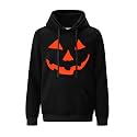 Arvilhill Men's Halloween Pumpkin Hoodies Skeleton Sweatshirts with Pocket
