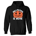 Arvilhill Men's Halloween Pumpkin Hoodies Skeleton Sweatshirts with Pocket