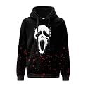Arvilhill Men's Halloween Pumpkin Hoodies Skeleton Sweatshirts with Pocket