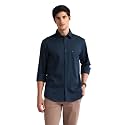 Arvind Geometric Patterned Slim Fit Shirt