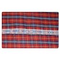 Arvind Mens Cotton Poly Blend Checkered Unstitched