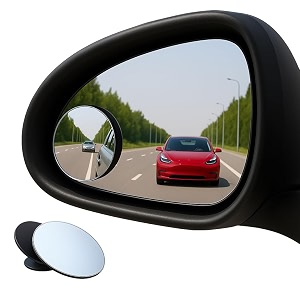 arvo blind spot mirrors for cars 360rotatable convex rear view mirror - pack of 2
