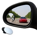 ARVO Blind Spot Mirrors for Cars, 360°Rotatable Convex Rear View Mirror - Pack of 2