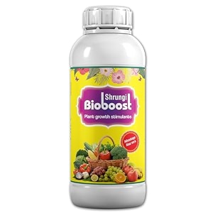 aryabio bioboost organic growth and immunity booster fertilizer 500 ml contains seaweed aloe vera and protein for all indoor and outdoor plants