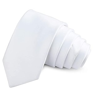aryansh shoppe men39s solid color satin microfiber tie regular and skinny width for office interview wedding formal dress