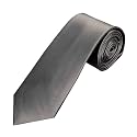 ARYANSH SHOPPE Men's Solid Color Satin Microfiber Tie, Regular and Skinny Width for Office, Interview, Wedding Formal Dress