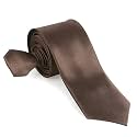 ARYANSH SHOPPE Men's Solid Color Satin Microfiber Tie, Regular and Skinny Width for Office, Interview, Wedding Formal Dress