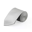 ARYANSH SHOPPE Men's Solid Color Satin Microfiber Tie, Regular and Skinny Width for Office, Interview, Wedding Formal Dress