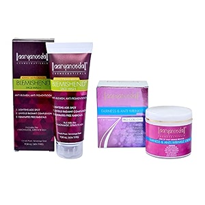 aryanveda blemishend face wash 60ml and fairness amp anti wrinkle face cream 90gm