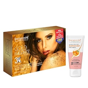 aryanveda blemishend face wash 60ml and herbals gold radiance spa facial kit 55gm