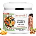 Aryanveda Mix Fruit Face Scrub For All Skin Types | Exfoliates Gently With Real Fruit Extracts| Removes Dead Skin Cells | Cleans Skin Deeply & Provides Healthy Glow | Skin Firming, 400 gm