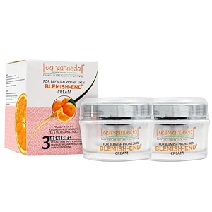 aryanveda anti blemish - end pigmentation face cream for anti-ageing reduce fine lines for all skin type for women amp men - 50g pack of 2