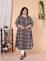 Aryika Women A-line Black MidiCalf Length Dress