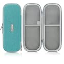 ASA TECHMED Protective Stethoscope Carrying Case with Double Mesh Storage (Gray-Turquoise)