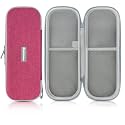 ASA TECHMED Protective Stethoscope Carrying Case with Double Mesh Storage (Gray-Pink)