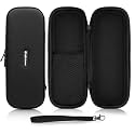 ASA TECHMED Protective Stethoscope Carrying Case with Double Mesh Storage (Black-Black)