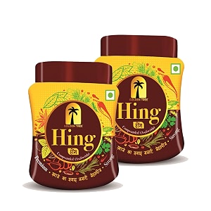 asafoetida hing jar 50gram - strongest compounded pure granulated hing pack of 2