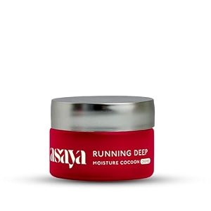 asaya moisture cocoon creme  lightweight moisturizing cream  niacinamide watermelon amp coconut water extract  soothes firms amp adds glow  non-sticky  for dry to normal skin types  15 gm