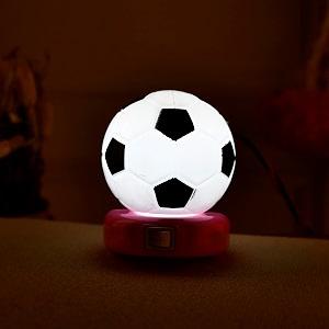 ascension pack of 4 football shape night lamp for kids wall lamp children sleep light for baby nursing kids birthday gift night light for room energy-saving night lamp random color