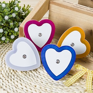 ascension pack of 4 heart shape night lamp for baby nursing kids favourite birthday party return gifts cartoon night lamp for kids room light for bedroom bed side baby night lights random color