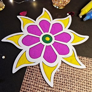 ascension portable rangoli stencils 116inches for diwali dcor home decoration diy craft reusable templates for floor table just fill with rangoli atta rangoli mats for decoration design 2