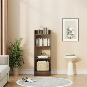 ascom 3-tier modern multipurpose bookshelf  storage organizer for home office  more engineered wood open book shelf