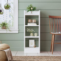 ASCOM 3-Tier Modern Multipurpose Bookshelf | Storage Organizer for Home, Office & More Engineered Wood Open Book Shelf (Finish Color - Frosty White, DIY(Do-It-Yourself))