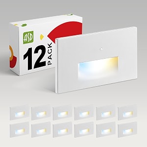 ASD LED Recessed Step Light Fixture Dusk