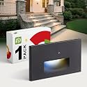 ASD LED Step Light | Dusk to Dawn, Stair Riser, Deck, Hallway | Black
