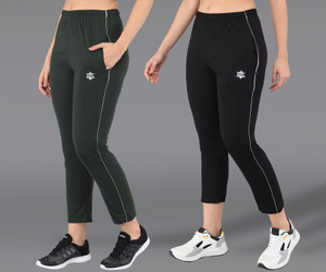 asdf solid women green brown track pants