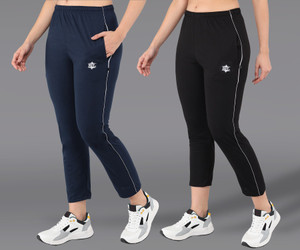 asdf solid women multicolor track pants