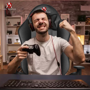 ase gaming gold series ergonomic gaming chair with head  lumbar pillow gaming chair black purple