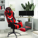 ASE Gaming Gold Series With Footrest Ergonomic Gaming Chair with Head & Lumbar Pillow Gaming Chair (White, Black, Red, Multicolor)