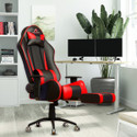 ASE Gaming Gold Series With Footrest Ergonomic Gaming Chair with Head & Lumbar Pillow Gaming Chair (Red, Black, Red)