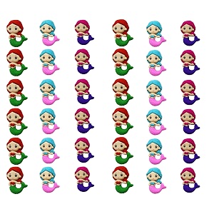 asera 36 pcs mermaid ocean princess erasers for kids cute fantasy sea theme stationery birthday return gifts party favors school supplies amp goodie bags