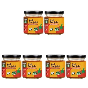 asf asli punjabi cooking paste pack of 6  no palm oil  indian curry base for rajma chole amp paneer  100 vegan  no preservatives  360g