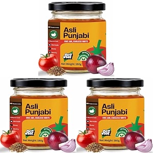 asf asli punjabi cooking paste  no palm oil  indian curry base for rajma chole amp paneer  100 vegan  no preservatives  180g pack of 3