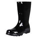Asgard Women's Mid Calf Rain Boots Printed Waterproof Rubber Boots Short Garden Shose