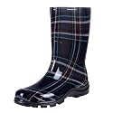 Asgard Women's Mid Calf Rain Boots Printed Waterproof Rubber Boots Short Garden Shose